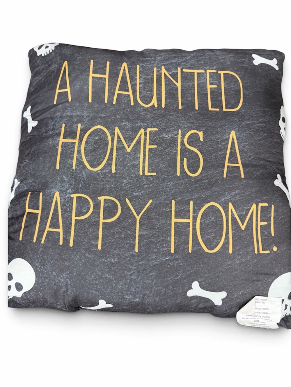 A Haunted Home Is A Happy Home Halloween Decorative Throw Pillow 18x18